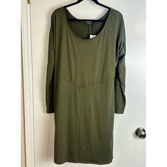 Yana Dresses & Skirts - Yana K NWT Olive Green boat dress - size OSFA